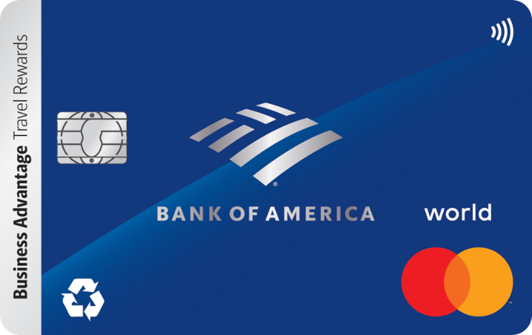 Sample screenshot of "Bank of America® Business Advantage Travel Rewards World Mastercard® credit card"